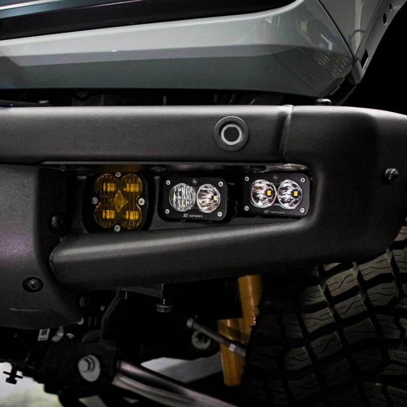 Baja Design 447760UP 2021-2024 Ford Bronco Sportsmen Fog Light Pocket Kit with Upfitter Harness