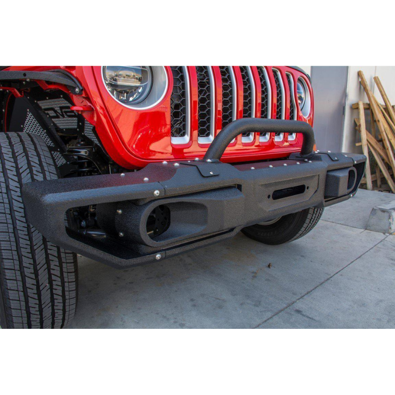 DV8 Offroad FBJL-10 2018-2023 Jeep Wrangler JL Front Modular Bumper with Bull Bar