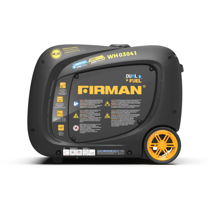 Firman WH03041 Dual Fuel Inverter Portable Generator 3300W Recoil Start
