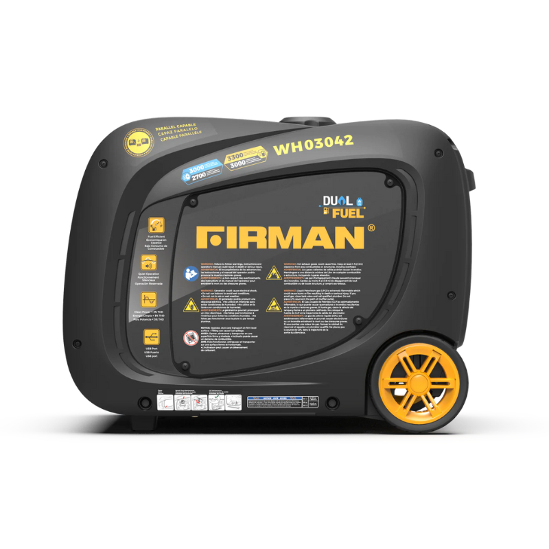Firman WH03042 Dual Fuel Inverter Portable Generator 3300W Eelectric Start
