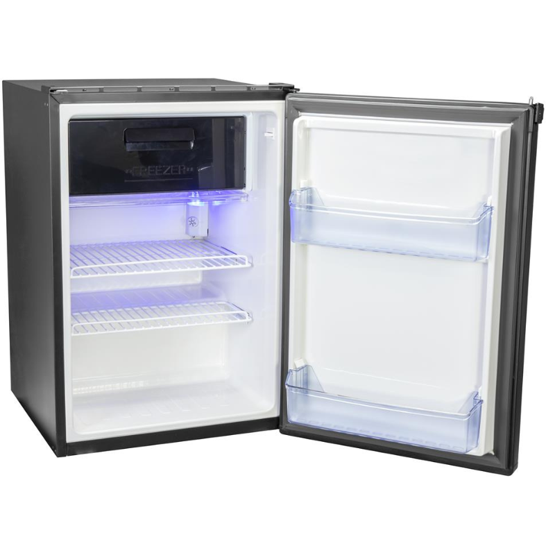 Norcold DE105 3.3 Cubic Foot Fridge With Freezer, Black