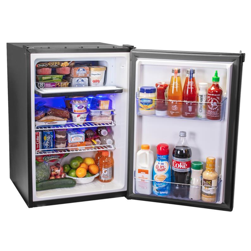 Norcold DE105 3.3 Cubic Foot Fridge With Freezer, Black