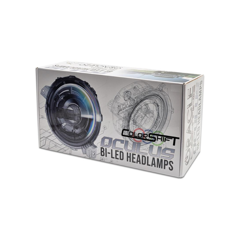 Oracle Lighting 5839-504-B 2018-2023 Jeep Wrangler JL Oculus™ ColorSHIFT Bi-LED Projector Headlights