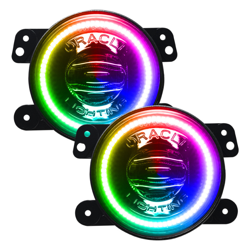 Oracle Lighting 5846-332 2007-2023 Jeep Wrangler High Performance 20W LED Fog Lights
