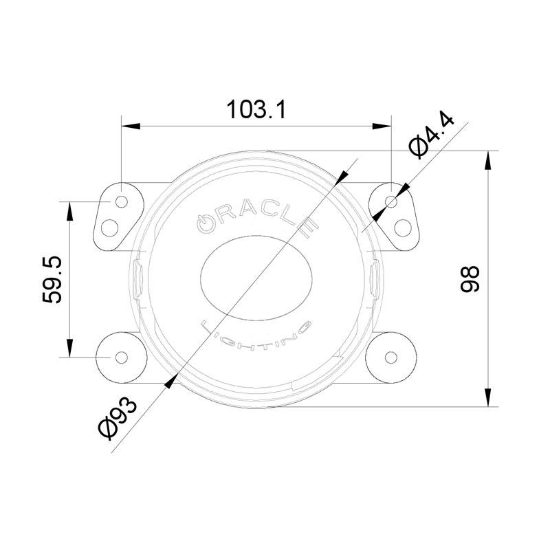 Oracle Lighting 5846-332 2007-2023 Jeep Wrangler High Performance 20W LED Fog Lights