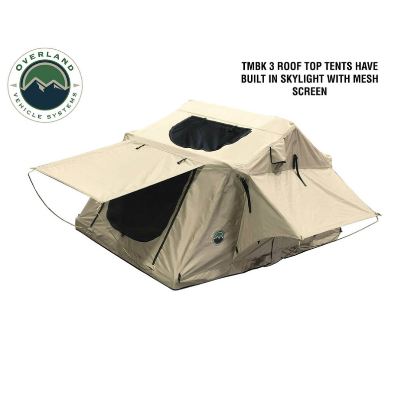 Overland Vehicle Systems 18119933 OVS TMBK Roof Top Tent With Green Rain Fly