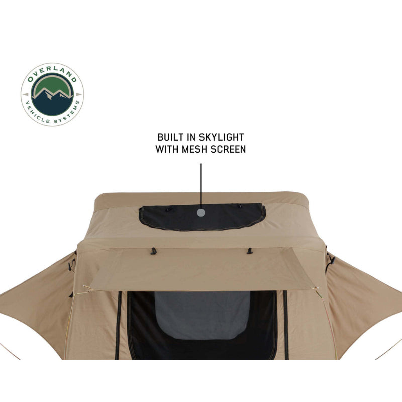Overland Vehicle Systems 18119933 OVS TMBK Roof Top Tent With Green Rain Fly