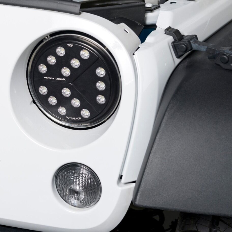 Putco 12016 2007-2018 Jeep Wrangler JK Luminix High Power LED Headlights