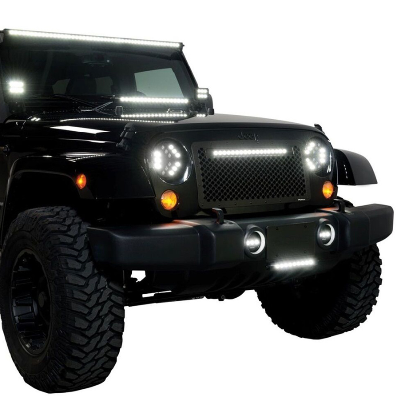 Putco 12016 2007-2018 Jeep Wrangler JK Luminix High Power LED Headlights