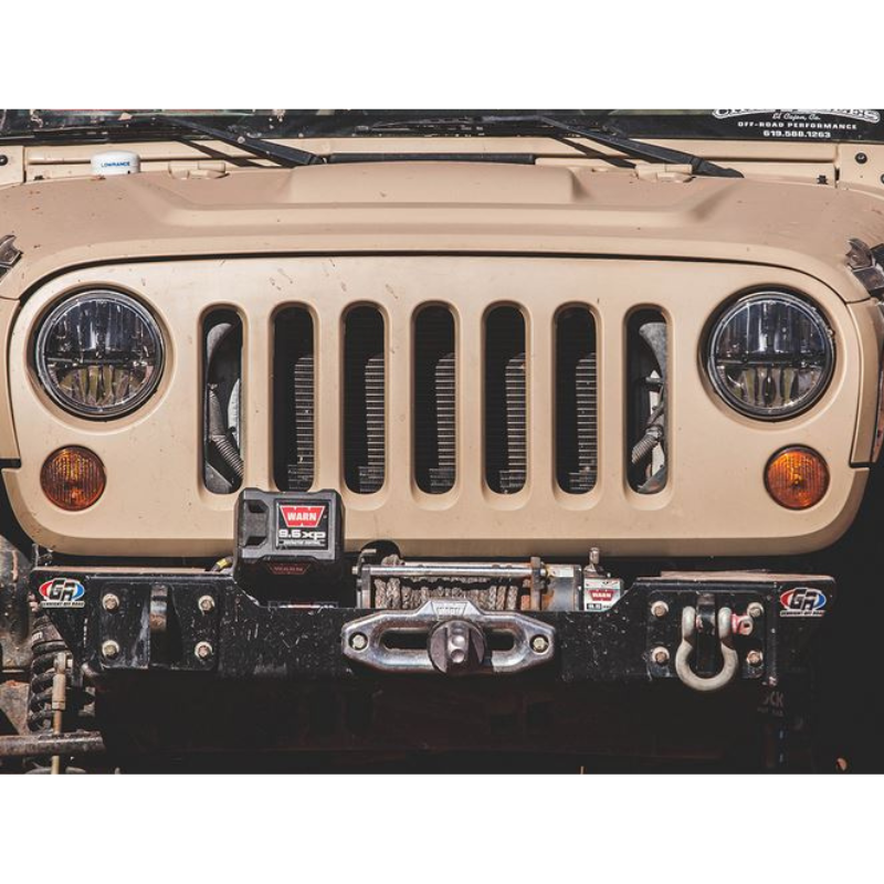 Rigid Lighting 55001 1997-2006 Jeep Wrangler 7" Pair Headlight Kit with H13 to H4 Adaptor