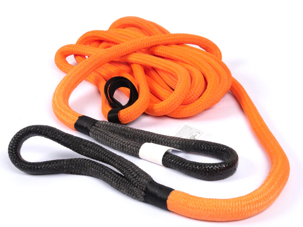 CrawlTek Revolution CWLTW08201 Kinetic Recovery Rope - 7/8" x 30' Nylon Looped Ends - Orange