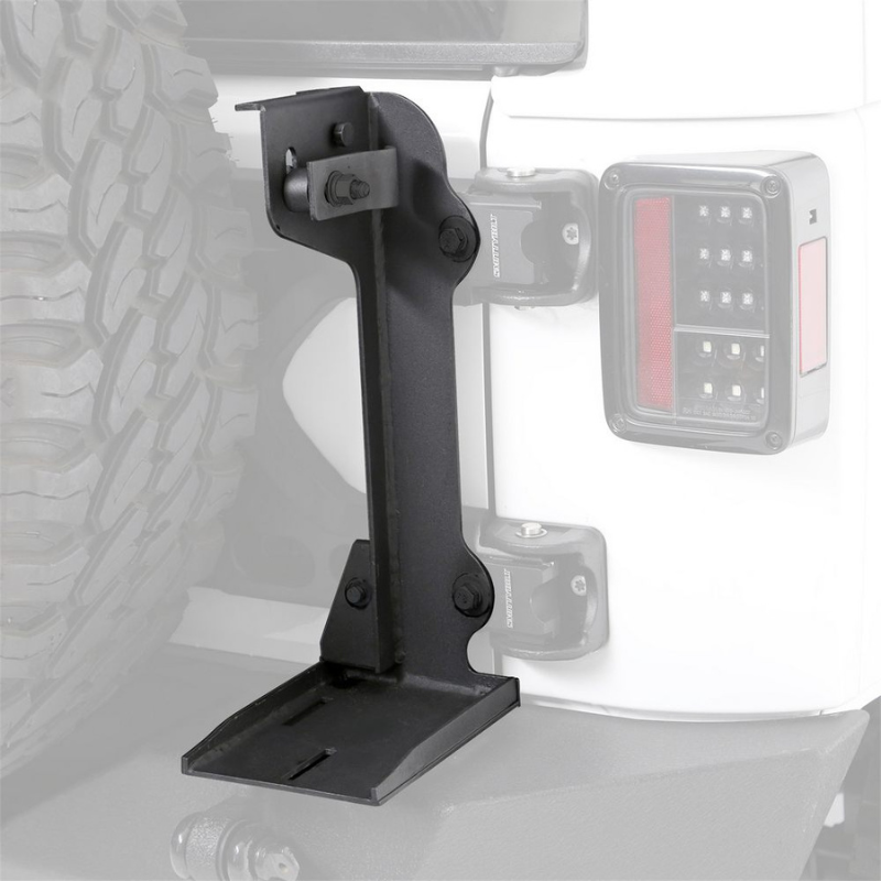 Smittybilt 2843 2007-2018 Jeep Wrangler JK Pivot Heavy-Duty Oversized Spare Tire Carrier