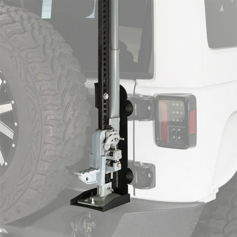 Smittybilt 2843 2007-2018 Jeep Wrangler JK Pivot Heavy-Duty Oversized Spare Tire Carrier