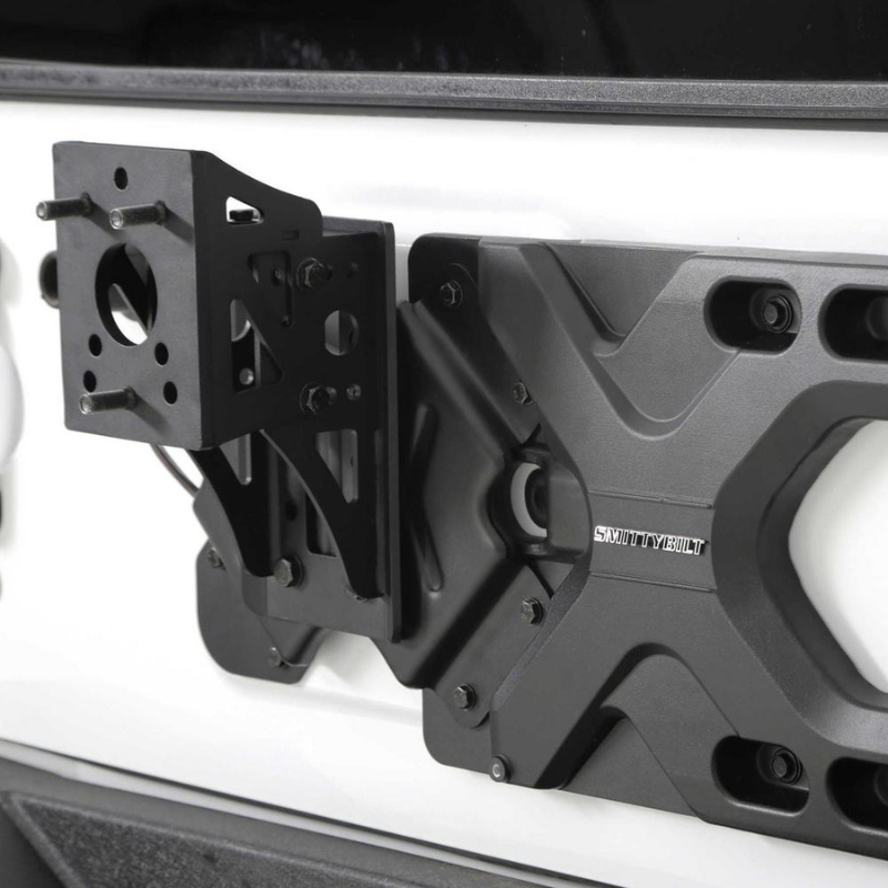 Smittybilt 2843 2007-2018 Jeep Wrangler JK Pivot Heavy-Duty Oversized Spare Tire Carrier