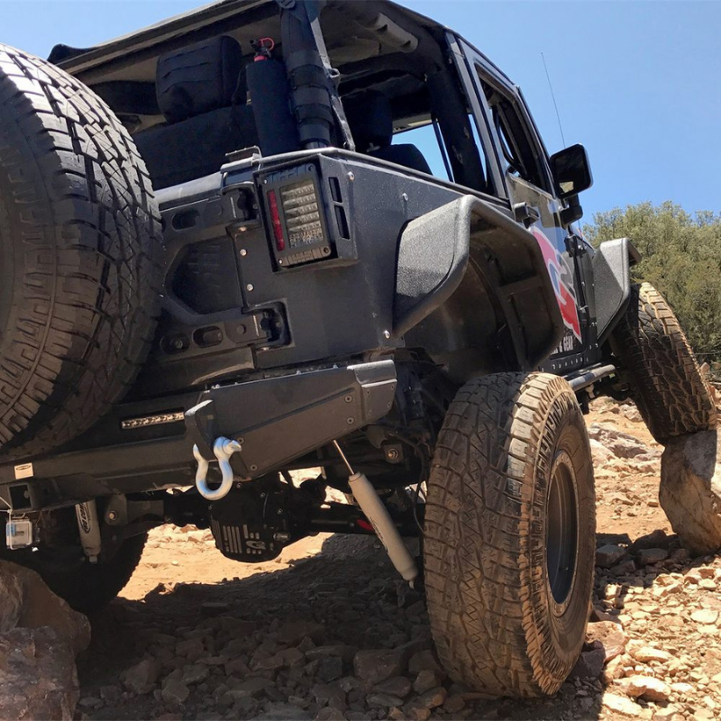 Smittybilt 2843 2007-2018 Jeep Wrangler JK Pivot Heavy-Duty Oversized Spare Tire Carrier