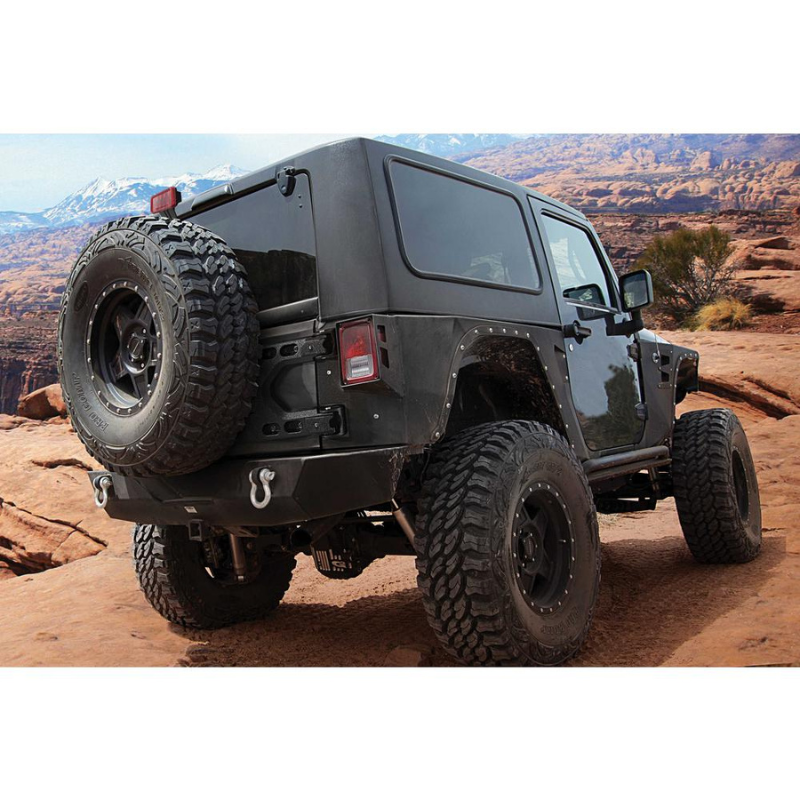 Smittybilt 2843 2007-2018 Jeep Wrangler JK Pivot Heavy-Duty Oversized Spare Tire Carrier