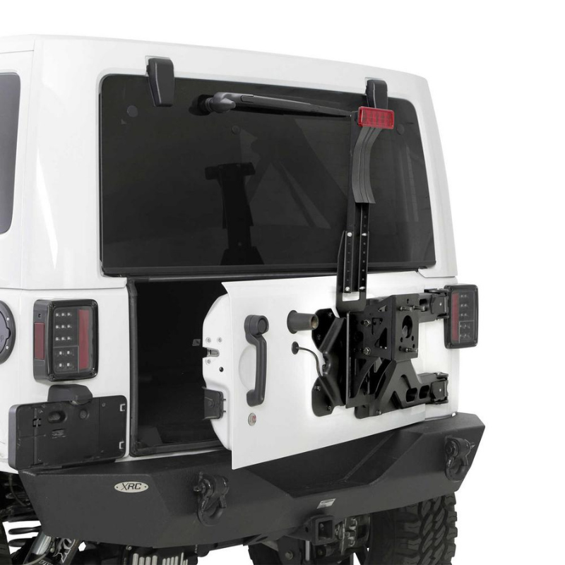 Smittybilt 2843 2007-2018 Jeep Wrangler JK Pivot Heavy-Duty Oversized Spare Tire Carrier
