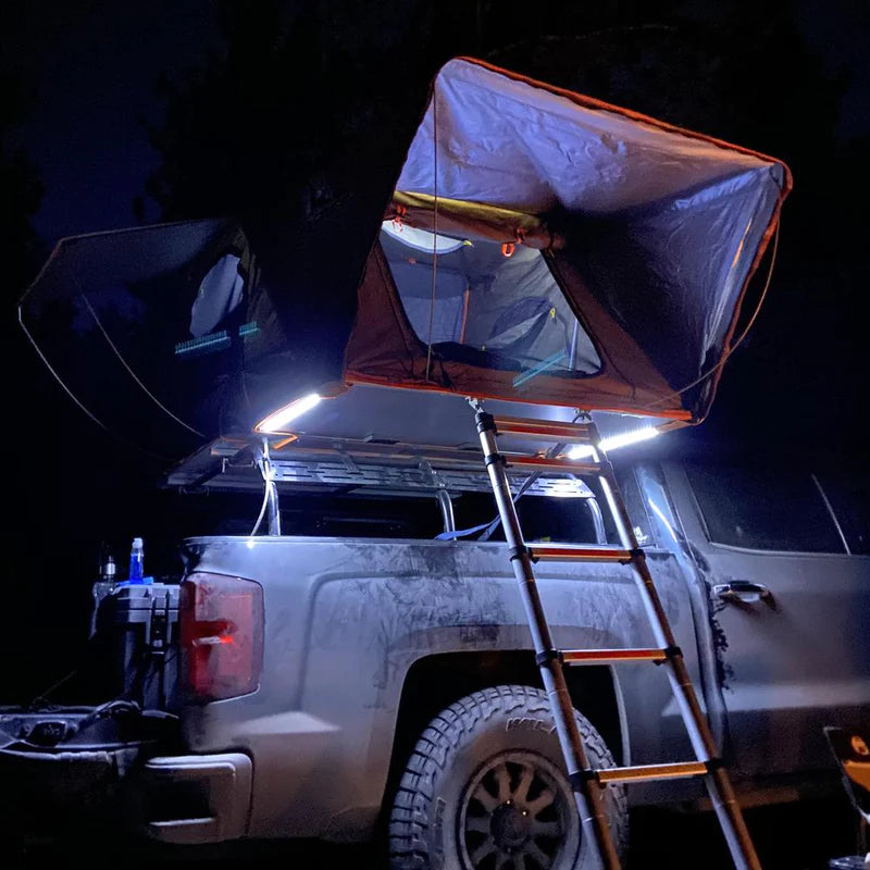 Tuff Stuff Overland TS-RTT-CS2-BK Alpha II Hard Top Side Open Tent, Black, 2 Person Roof Top Tent