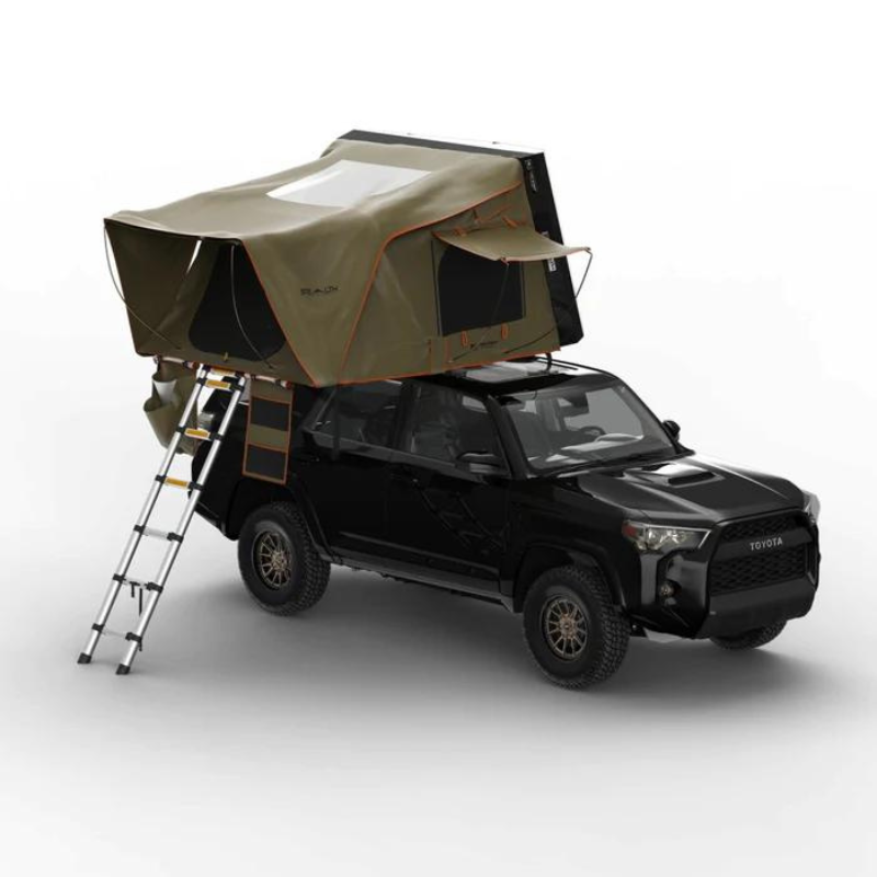 Tuff Stuff Overland TS-RTT-STLTH Stealth Aluminum Side Open Tent, 3 Person Roof Top Tent