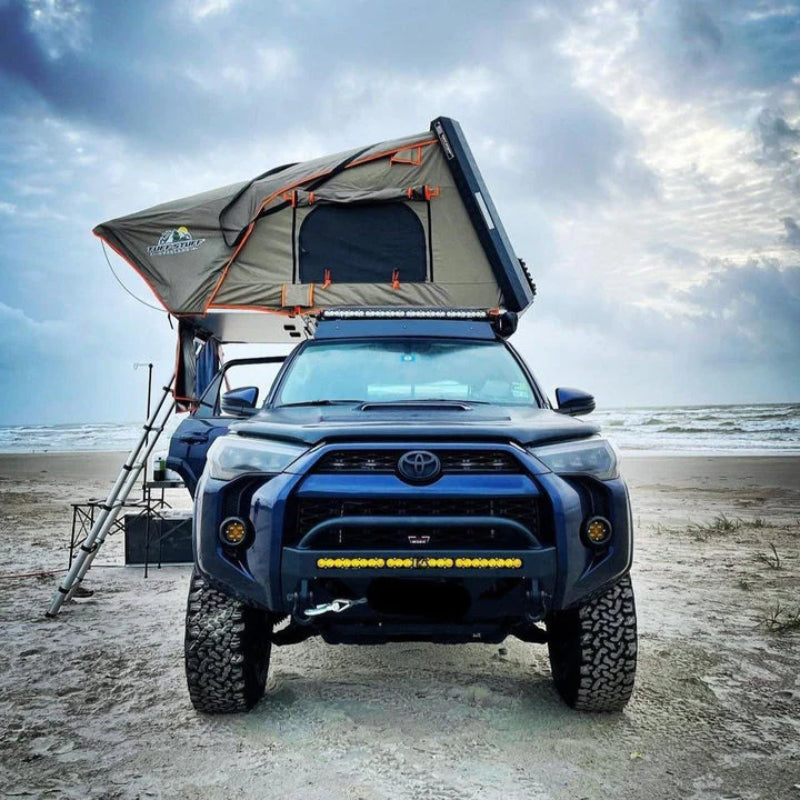 Tuff Stuff Overland TS-RTT-STLTH Stealth Aluminum Side Open Tent, 3 Person Roof Top Tent