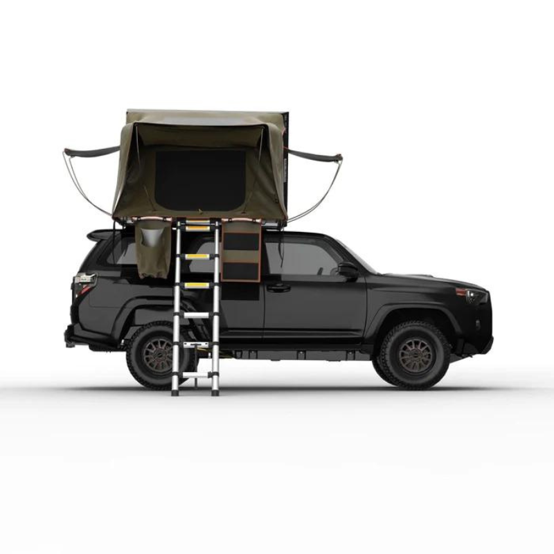 Tuff Stuff Overland TS-RTT-STLTH Stealth Aluminum Side Open Tent, 3 Person Roof Top Tent