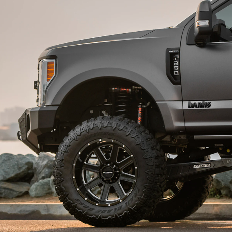 Toyota Tacoma 16''X8'' 5X114.3 0mm Gloss Black Wheels 1996-2004 Raceline Hostage 940M-68012-00 With Milled Spoked Edges