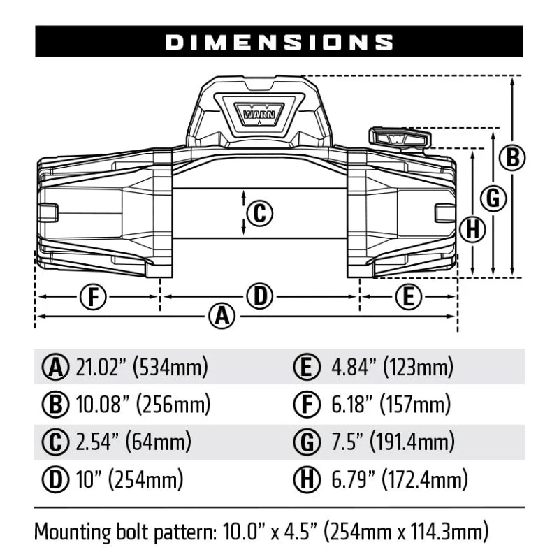 Warn 103253 VR EVO 10-S WINCH