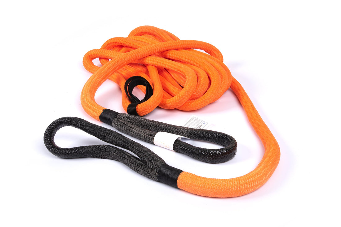 CrawlTek Revolution CWLTW08201 Kinetic Recovery Rope - 7/8" x 30' Nylon Looped Ends - Orange