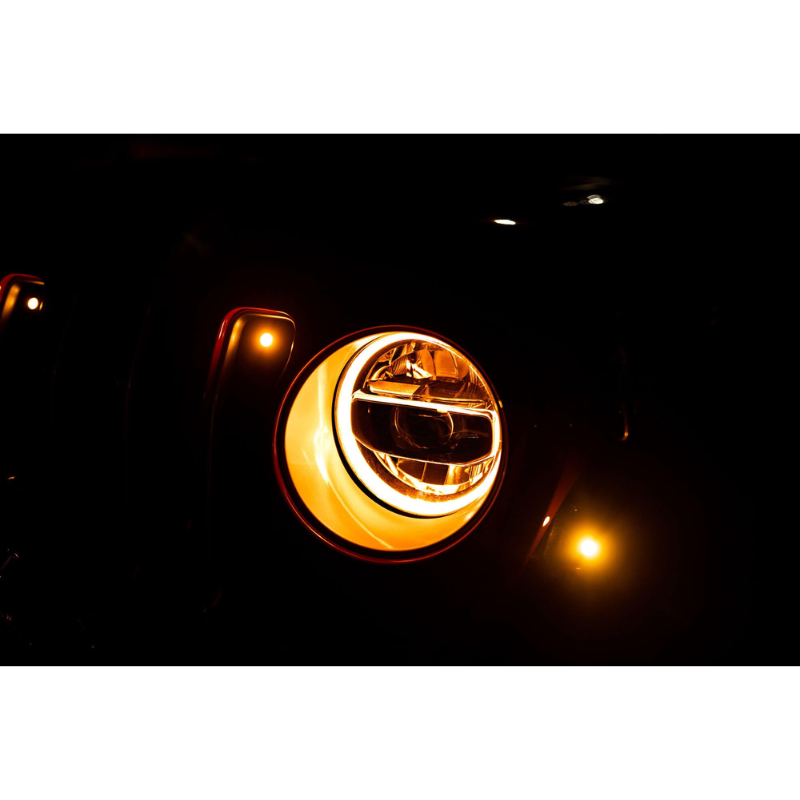 DV8 Offroad HLCJL-01 2018-2023 Jeep Wrangler JL LED Headlights Assembly