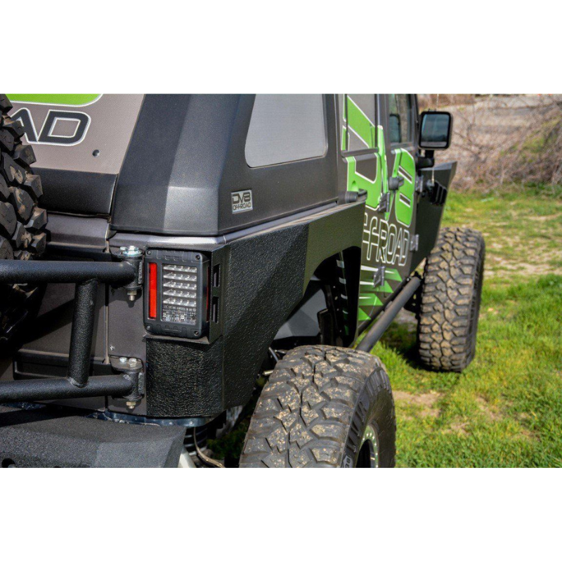DV8 Offroad TCSTTB-01 2007-2018 Jeep Wrangler JK Body Mount Spare Tire Carrier