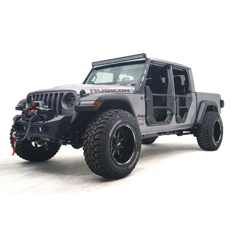 Fab Fours JL18-B4752-1 2018-2023 Jeep Wrangler JL Front Stubby Bumper with Pre-Runner Guard