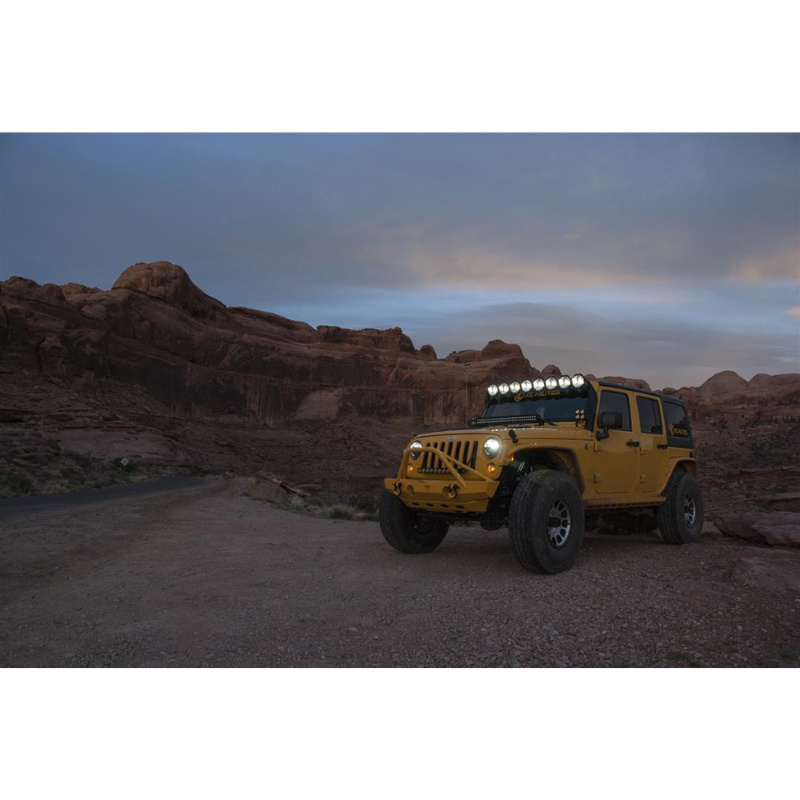 KC Hilites 91313 2007-2018 Jeep Wrangler JK 50" Gravity Pro6 LED Light Bar System