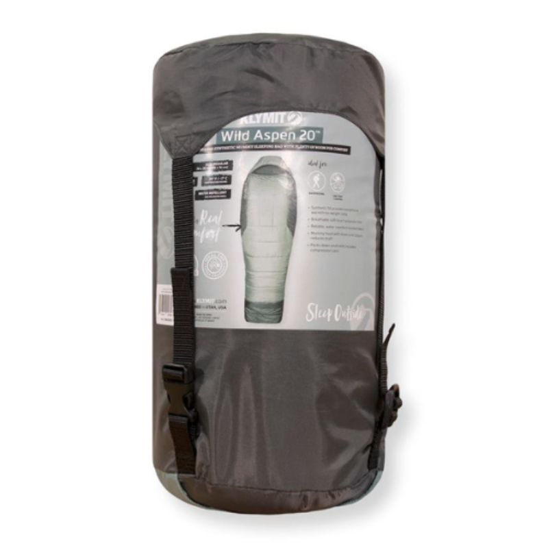 Klymit 13WAGR20C Wild Aspen™ 20 °F 74" x 30" Green Regular Sleeping Bag