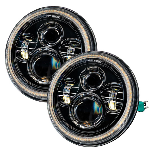 Oracle Lighting 5769-123 2007-2018 Jeep Wrangler JK Switchback LED Halo Headlights Assembly