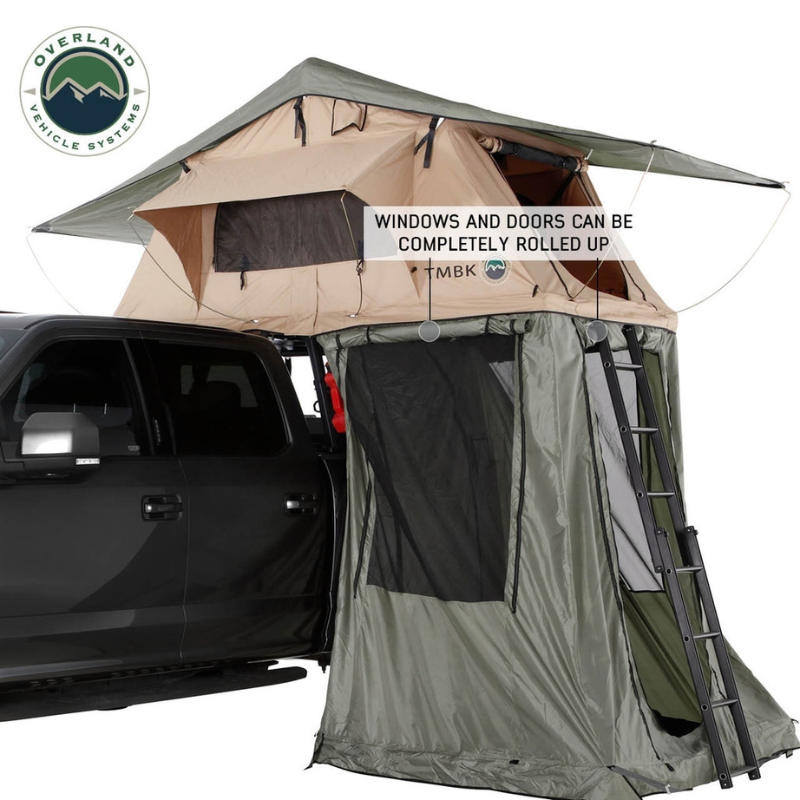 Overland Vehicle Systems 18019833 Truck and Ground Tent Awnings Roof Top Tent