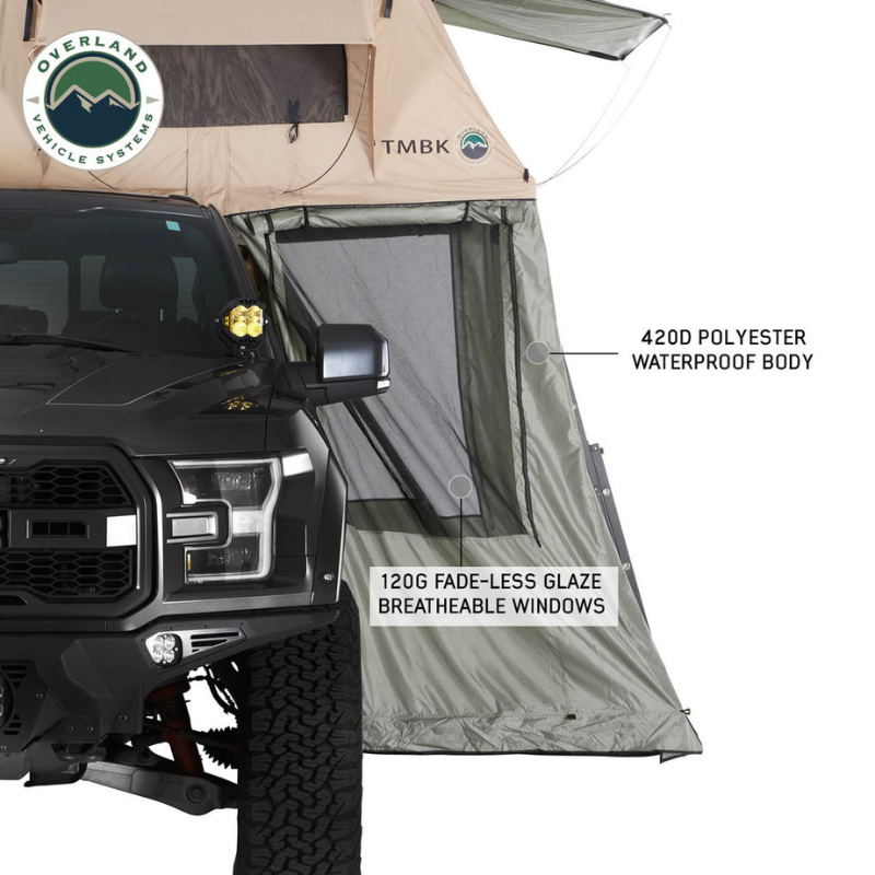 Overland Vehicle Systems 18019833 Truck and Ground Tent Awnings Roof Top Tent