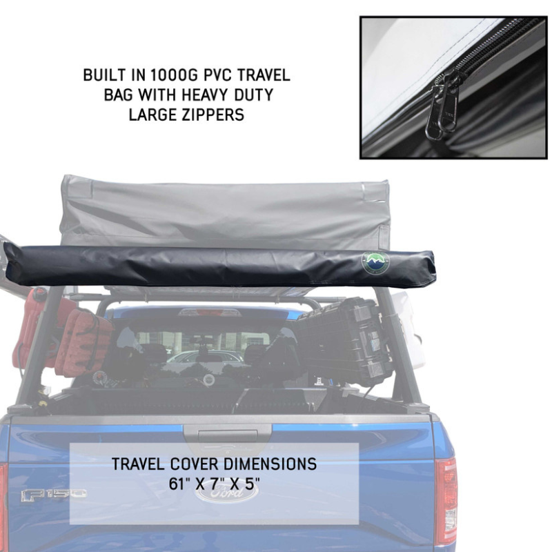 Overland Vehicle Systems 18039909 Nomadic Awning 4.5 With Black Cover