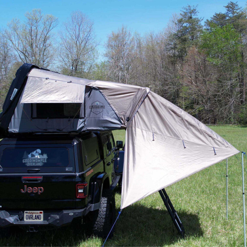 Overland Vehicle Systems 18089903 Bushveld Awning for 4 Person Roof Top Tent