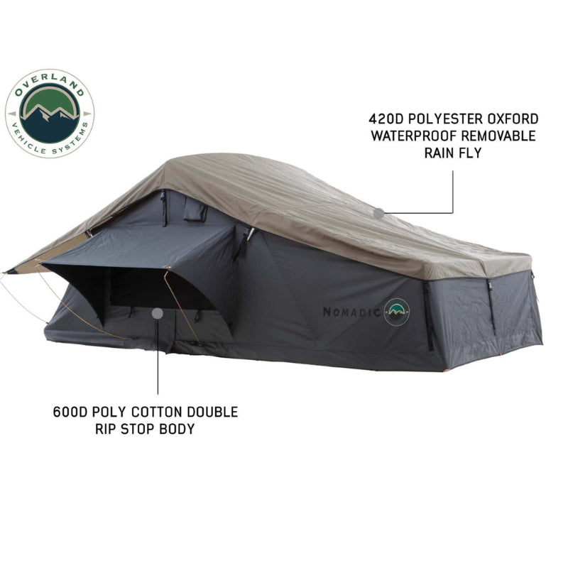 Overland Vehicle Systems 18149936 Nomadic 4 Extended Roof Top Tent