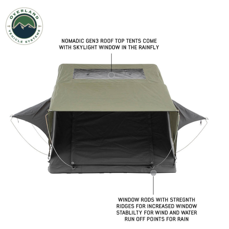 Overland Vehicle Systems 18429936 Nomadic 2 Extended Roof Top Tent