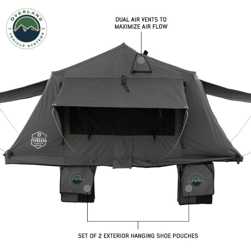 Overland Vehicle Systems 18439936 Nomadic 3 Extended Roof Top Tent
