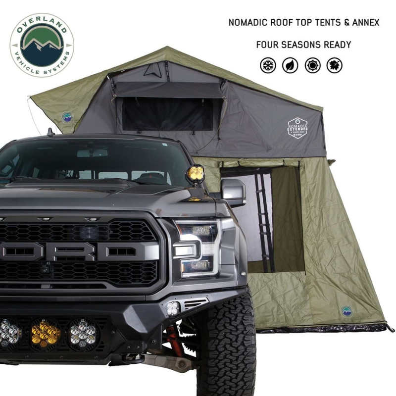 Overland Vehicle Systems 18549936 Nomadic 4 Extended Roof Top Tent Accessories