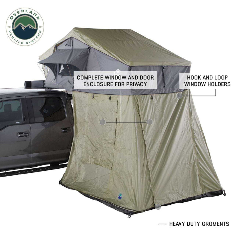 Overland Vehicle Systems 18549936 Nomadic 4 Extended Roof Top Tent Accessories