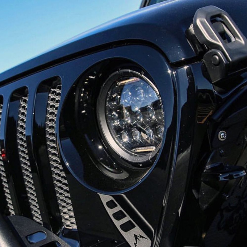 Quake LED QTE903 2018-2023 Jeep Wrangler JL 9" RGB Headlights