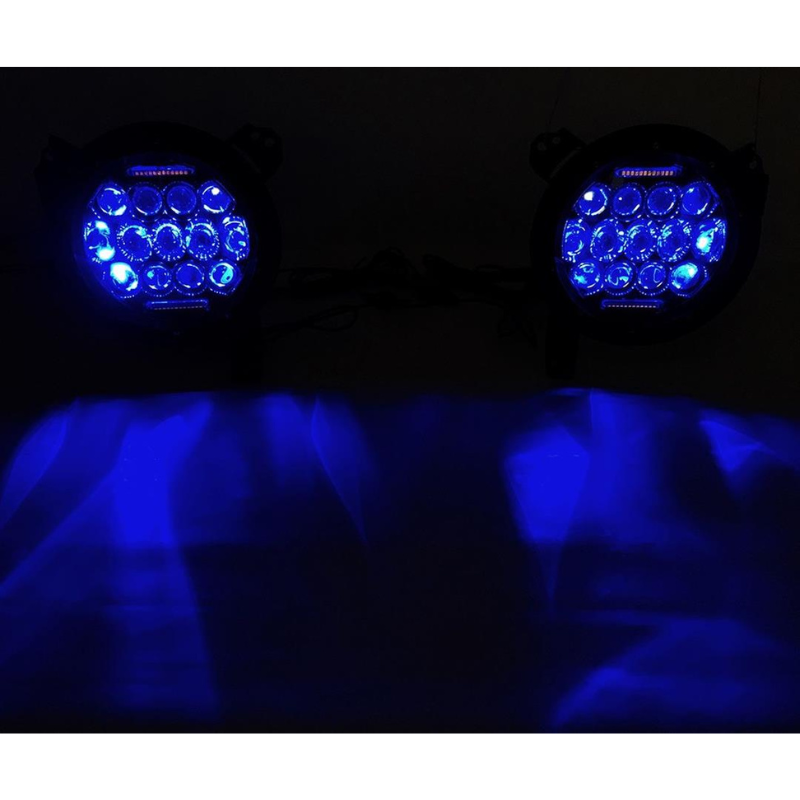 Quake LED QTE903 2018-2023 Jeep Wrangler JL 9" RGB Headlights