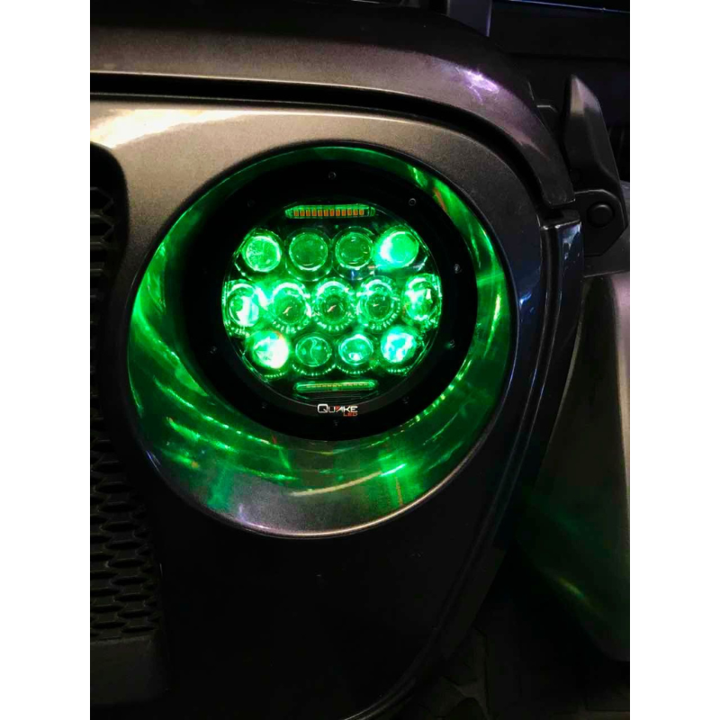 Quake LED QTE903 2018-2023 Jeep Wrangler JL 9" RGB Headlights