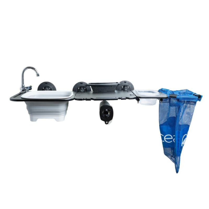 SeaSucker SM9102B Kitchen Station Rubbermaid Kit Black