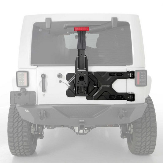 Smittybilt 2843 2007-2018 Jeep Wrangler JK Pivot Heavy-Duty Oversized Spare Tire Carrier