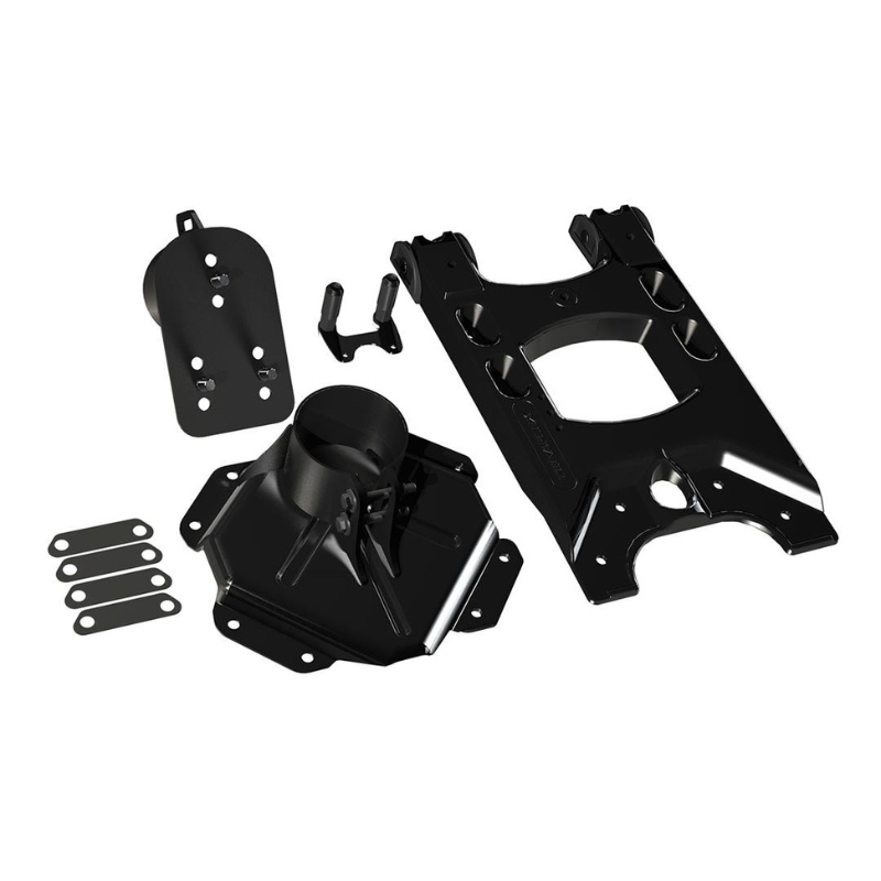 TeraFlex 4838150 2007-2018 Jeep Wrangler JK 5" X 5" Alpha HD Hinged Spare Tire Carrier and Adjustable Spare Tire Mount Kit