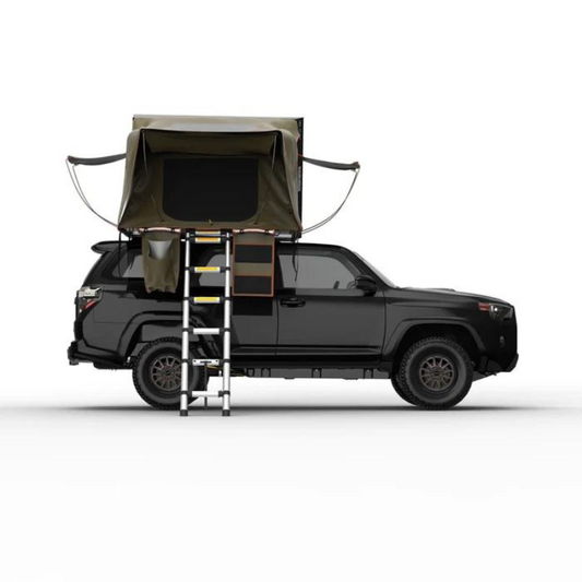 Tuff Stuff Overland TS-RTT-STLTH Stealth Aluminum Side Open Tent, 3 Person Roof Top Tent